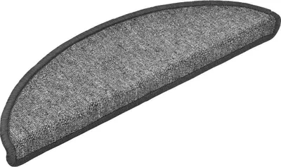 Zdjęcie produktu dla vidaXL Podkładki pod stopy 30 szt. 56x17x3 cm ciemnoszare Półokrągłe