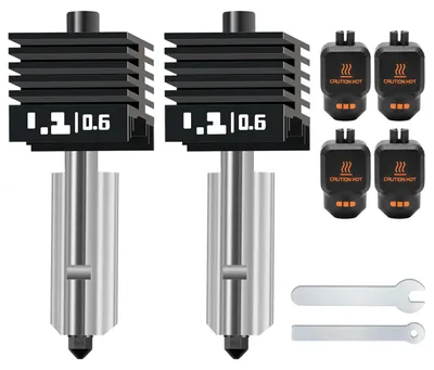 2er-Set 0,6 mm Hotend Kit für Bambu Lab P2S X2D