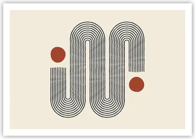 Produktbild von Poster - Poster ohne Rahmen - Minimalistisch Modern Abstraktion - 100x70 cm - Wand Bild - Wanddeko - Wandbilder - Kunstposter - Wandposter - Bilder - Kunstdruck - Wanddekoration - P2XAA100x70-4901