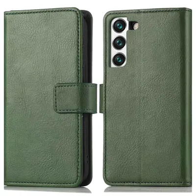 Imagen del producto de Funda Tipo Libro de Lujo para Samsung Galaxy S22 - Verde