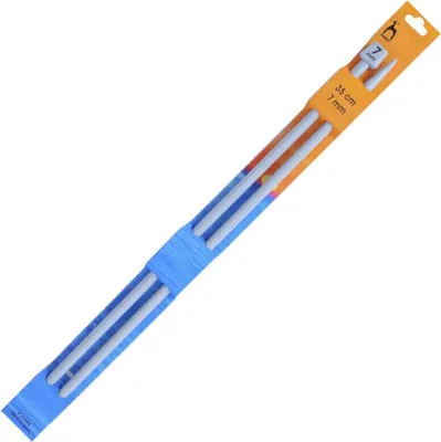 Immagine prodotto di Ferri da maglia PONY, alluminio, diritti, 2 pezzi, lunghezza 35 cm, misura 7 mm