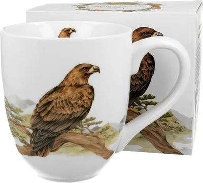 Produktbild von Becher, Tasse, Kaffeetasse, Vogelwelt, in einer Box, als Geschenk - Steinadler XXL 1000 ml