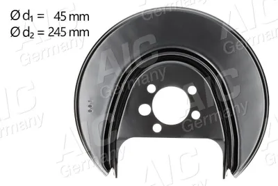 Produktbild von AIC Spritzblech Bremsscheibe für VW POLO (9N) Hinten Links 56015 Ankerblech