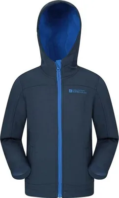 Obrázek produktu pro Mountain Warehouse - Dětská voděodolná softshellová bunda "Exodus" MW177 (116) (Námořnická modrá)