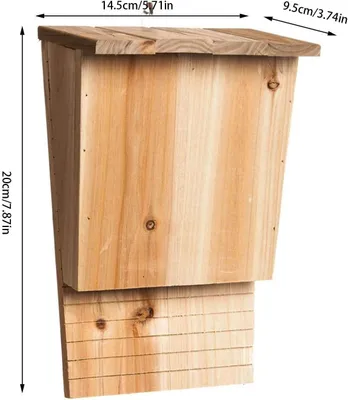 Produktbild von Wetterbeständiges Fledermaushaus aus Holz für den Garten