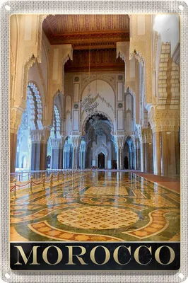 Produktbild von Blechschild Reise 20x30cm Marokko Afrika Medina Moschee Urlaub