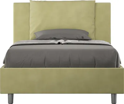 Produktbild von ITYHOME - Gepolstertes Bett mit Bettkasten 120x210 mit Mikrofaserbezug Grün Antea