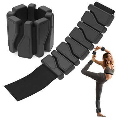 Produktbild von Gewichtsmanschette 2x Gewichte für Handgelenk/KnöchelTrainingsgewichte (Silikon je 0,45kg, Handgelenk-Fußgelenkgewichte)