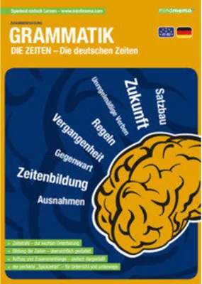 Produktbild von mindmemo Lernfolder - Die deutschen Zeiten - Deutsche Grammatik Lernhilfe