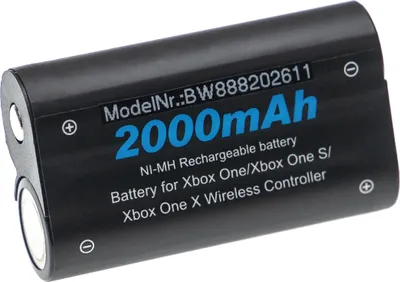 Produktbild von vhbw Akku kompatibel mit Microsoft Xbox One, One Elite, One X, One S Controller (2000 mAh, 2,4 V, NiMH)