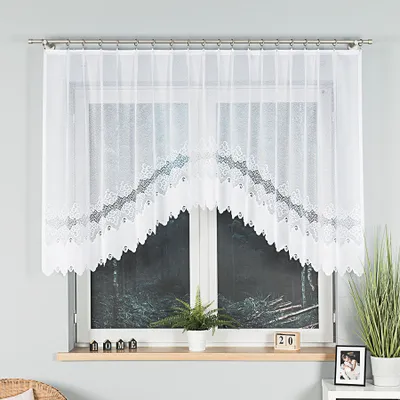 Zdjęcie produktu dla Zasłona dekoracyjna do klapek MODESTA 120 biała 250x120 cm MyBestHome
