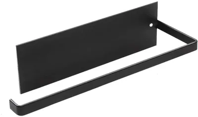 Produktbild von Papierrollenhalter Küche Selbstklebende, 25cm Küchenrollenhalter Wand Ohne Bohren, Küchenrolle Halter Edelstahl für Küchen und Handtücher, Wand und Schrankmontage (Schwarz)