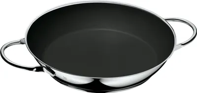 Produktbild von WMF Ceradur Profi Servier-/ Bratpfanne Induktion beschichtet 24 cm, Cromargan Edelstahl, Keramikbeschichtung, Edelstahlfgriff, backofenfest