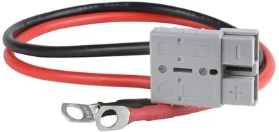 Zdjęcie produktu dla Zestaw zacisków z ocynkowanego miedzi - 8 AWG, 1,64 ft - przewód akumulatorowy - bezpieczna ładowarka - szary