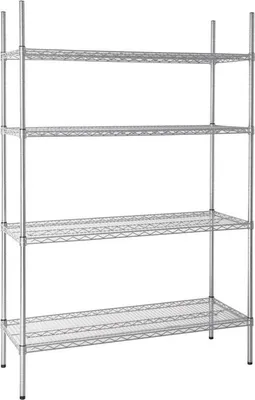 Obrázek produktu pro Ocelový drátěný regál Vogue s nastavitelnými policemi 1220x1853x460mm