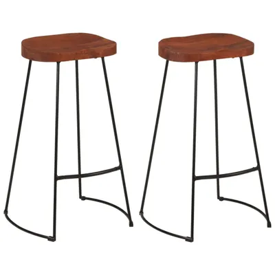Produktbild von vidaXL Gavin Barhocker 2 Stk. 50x40x78 cm Massivholz Mango