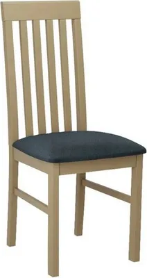Image de Chaise de salle à manger rembourrée DANBURY 1 - chêne Sonoma / bleu