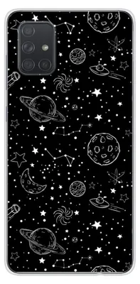 Image de 1001Coques - Coque silicone compatible avec Samsung Galaxy A71 - Motif galaxy draw - Design original imprimé en France
