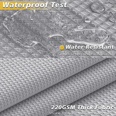 Faltbare wasserdichte Duschvorhang - Magnetisch und spritzwassergeschützt - 99 x 180 cm - Grau