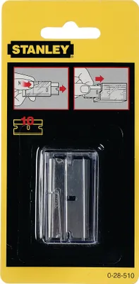 Produktbild von Stanley Ersatzklingen für Glassschaber - Metall - Silber - 0-28-500 - 152,4 mm - 76,2 mm - 27,9 mm