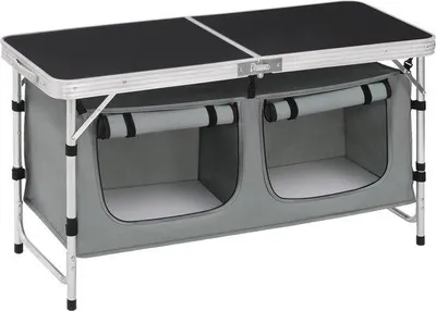 Produktbild von Klapbare Picknick Tafel - 120x47x69,5 cm - Vouwtafel - Outdoor - Reisen - 4 Personen - Schwarz