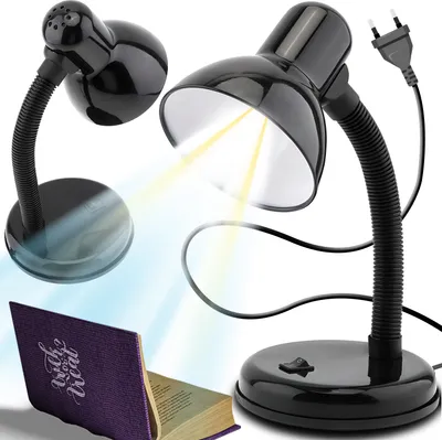 Produktbild von Schreibtischlampe | Tischlampe E27 | Klassisch Tischleuchte | Leselampe mit Verstellbarem, Flexiblem Arm | Retro Design für Büro, Nachttisch | Retoo