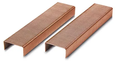 Image de 10 agrafes en cuivre Kores 22/6 26/6 Pour agrafeuse de bureau