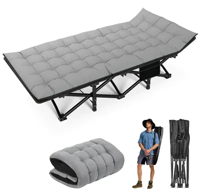 Productafbeelding van Opvouwbaar Campingbed - Kampeerbed - Veldbed - Vouwbed - Ligbed - Draagbaar - Opvouwbaar - 200KG Capaciteit