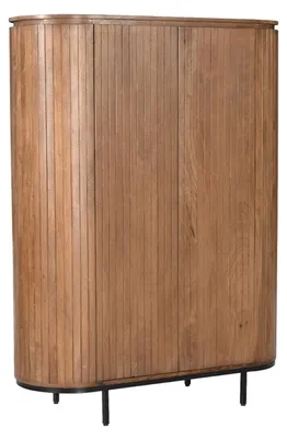Produktbild von Livingfurn – Schrank Noor Natural 150 cm – Mangoholz / beschichteter Stahl