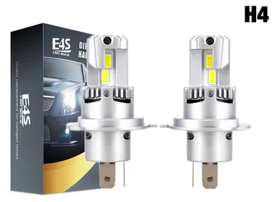 Obrázok produktu pre Sada 2 ks kompaktných mini LED žiaroviek E4P H4 X4, 12 V, 50 W, 15 000 lm, CAN-Bus — pre autá, motocykle a traktory