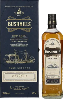 Image de Bushmills RUM CASK Reserve The Steamship Collection 40% Vol. 0,7l en boîte cadeau