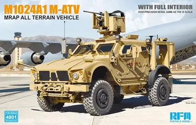 Image de MODÈLE RYE FIELD RFM4801 Véhicule tout-terrain américain MRAP M1240A1 M-ATV (1:48)