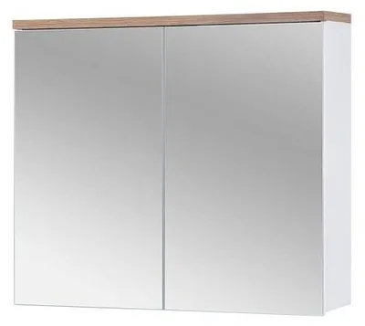 Image de Cabinet de salle de bain avec miroir -  70 x 80 x 20 cm -  Cintra White