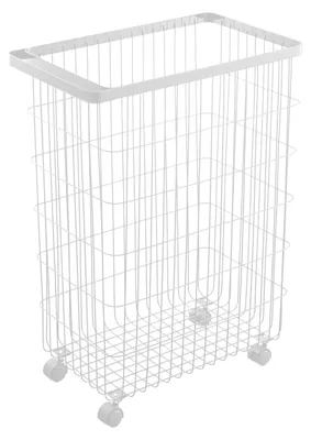 Obrázek produktu pro Kovový koš na prádlo na kolečkách, výška 56,5 cm