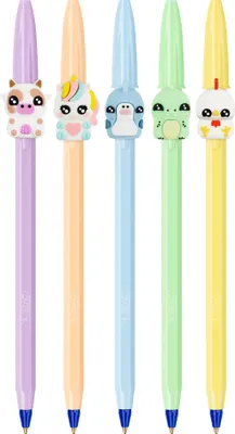 Image de Bic 303755 Stylos à bille BIC Cristal Pastel Figurines, boîte de 20