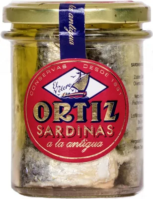 Image de Ortiz Sardines à l'ancienne Sardines à l'huile d'olive 140 g
