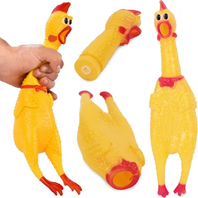 Image de Jouet couineur pour chiens - poulet 31 cm