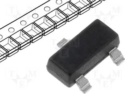 Immagine prodotto di 1x Sensore: Hall, tipo: SOT23, unipolare, campo di rilevamento: 45÷205Gs, modello: SS343RT, sensori Hall