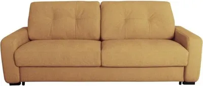 Produktbild von Express-Sofa - 2/3 Plätze - SOA - Waffelstoff - Ocker - 15 cm Matratze - 195 x 100 x 91 cm - DUNLOPILLO