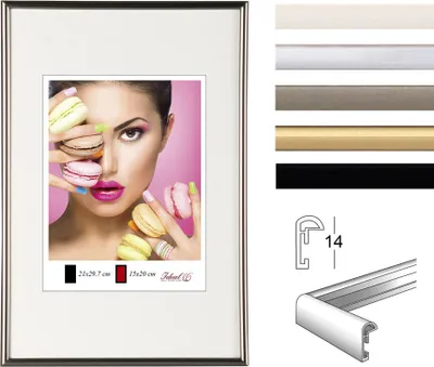 Produktbild von 2er 3er 5er Pack Photo Style Set Bilderrahmen Wanddeko Collage Poster Kunststoff Rahmen - Farbe: Stahl | Format: 30x40 | Pack: 3