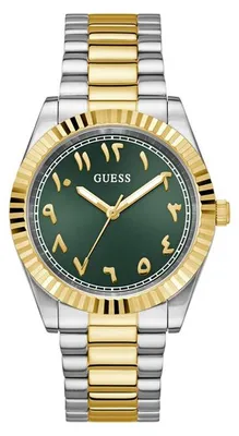 Produktbild von Guess Connoisseur Herrenarmbanduhr, Quarz, Edelstahl, 42 mm Gehäuse, 18 mm Armband