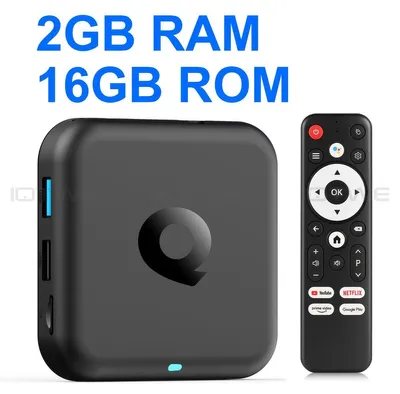 Produktbild von Smart TV Box Android Streaming Player Media Streamer WLAN Box Internet TV 5G WiFi 4K HDR Quad Core HDMI USB Ethernet Speicherkartenslot 2 GB+16 GB-Android14 4K