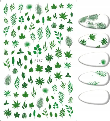 Image de Nailart Sticker motif FEUILLES