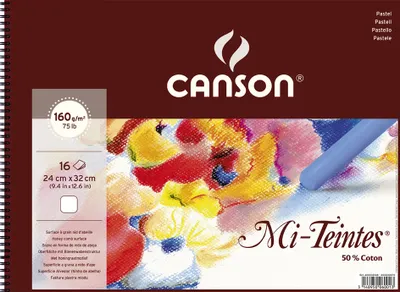 Produktbild von CANSON Künstlerpapier Mi Teintes im Album 240 x 320 mm