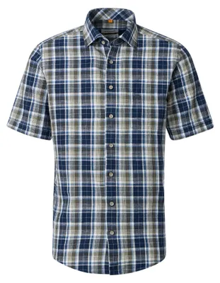 Produktbild von Redmond - Casual Fit - Herren Freizeithemd Kurzarm (261155999), Größe:3XL, Farbe:Grün(600)