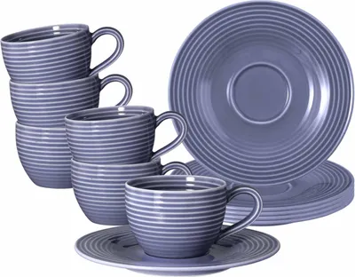 Produktbild von Seltmann Weiden Beat Fliederblau Espressotasse + Untertasse 6er Set