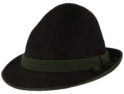 Zapf Originaler Hochgolling Dreispitz Trachtenhut mit 5-Fach Kordel-Garnitur in schwarz