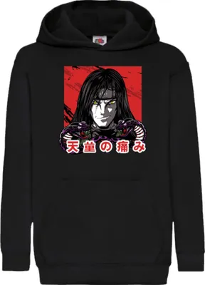 Produktbild von Kinder Kapuzenpullover Naruto Orochimaru 02, 12-13 Jahr - 152 / Schwarz