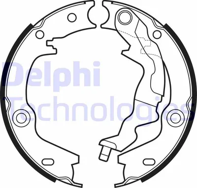 Produktbild von DELPHI LS2161 Handbremsbeläge für KIA CERATO II Stufenheck (TD) Handbremse 168mm