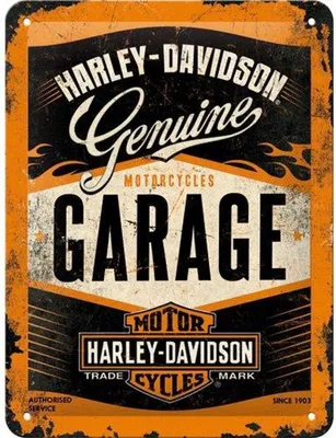Produktbild von Nostalgic-Art - Blechschild 15x20 cm - Harley-Davidson - Garage